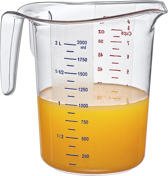 Amazing Abby - Melissa - 64-Ounce Plastic Measuring Pitcher, 8-Cup Food-Grade - Image 5