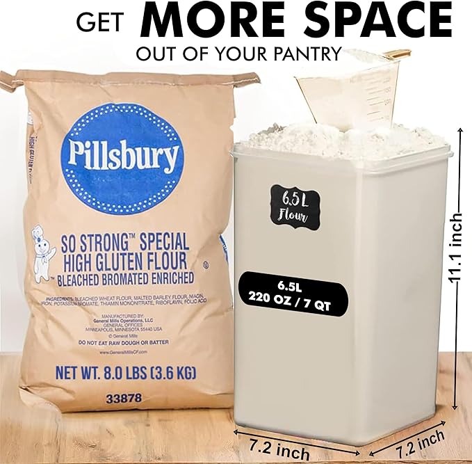 WHITE FEATHER SUPPLIES 2 PC Large Food Storage Containers - Image 2