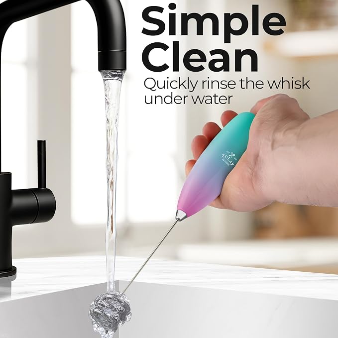 Zulay Kitchen Patented Tornado Triple Whisk Milk Frother - Image 9