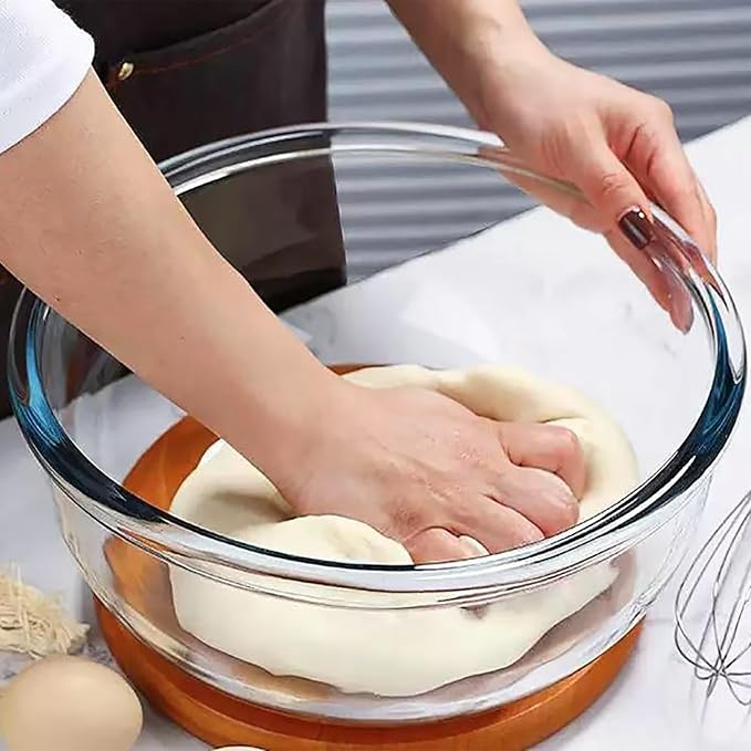 OZY 6.3 Quart Large Glass Mixing Bowl - Image 3