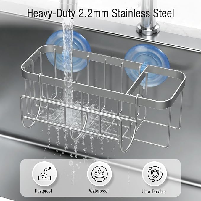 3-in-1 Kitchen Sink Caddy Organizer - Image 8