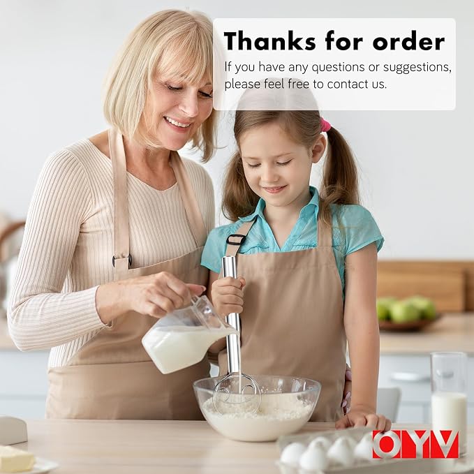 OYV 304 stainless steel dough whisk, Dishwasher Safe Danish Dough Whisk - Image 6