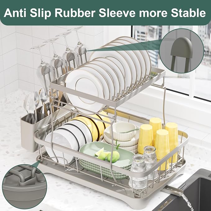 LIYI Dish Drying Rack, Large Dish Rack - Image 8