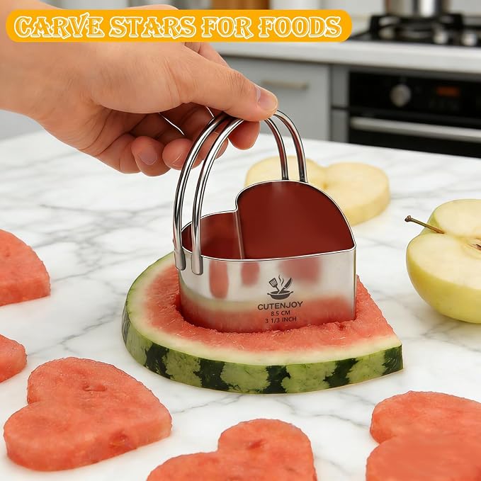Heart Cookie Cutters, 5 Piece Biscuit Cutters - Image 5