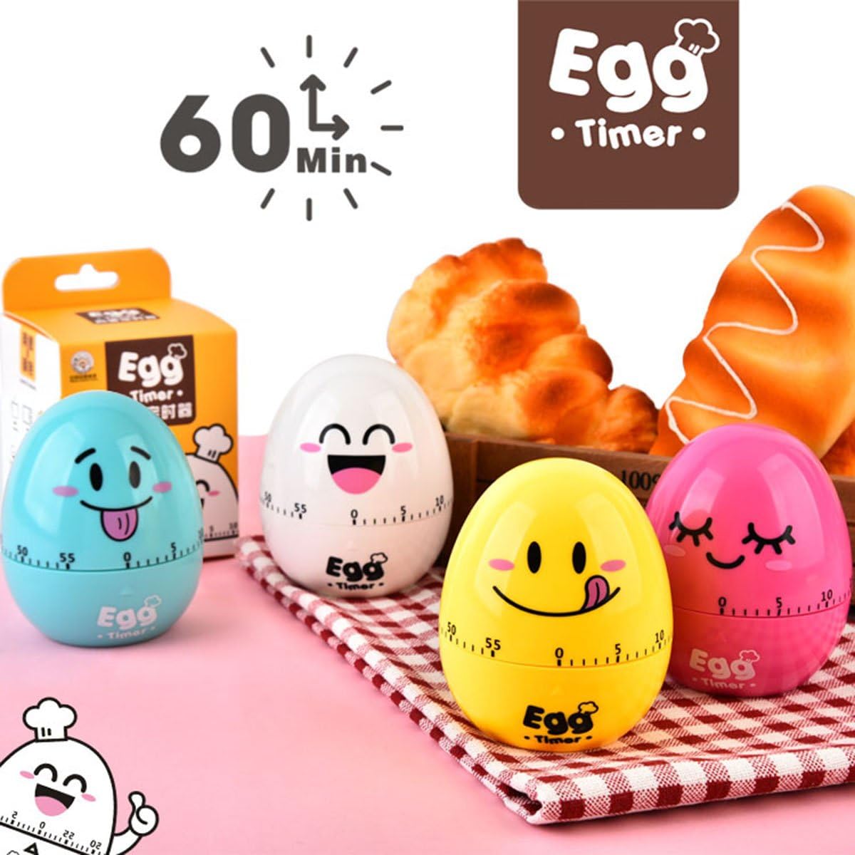 Cute Kitchen Mechanical Egg Timer For Cooking