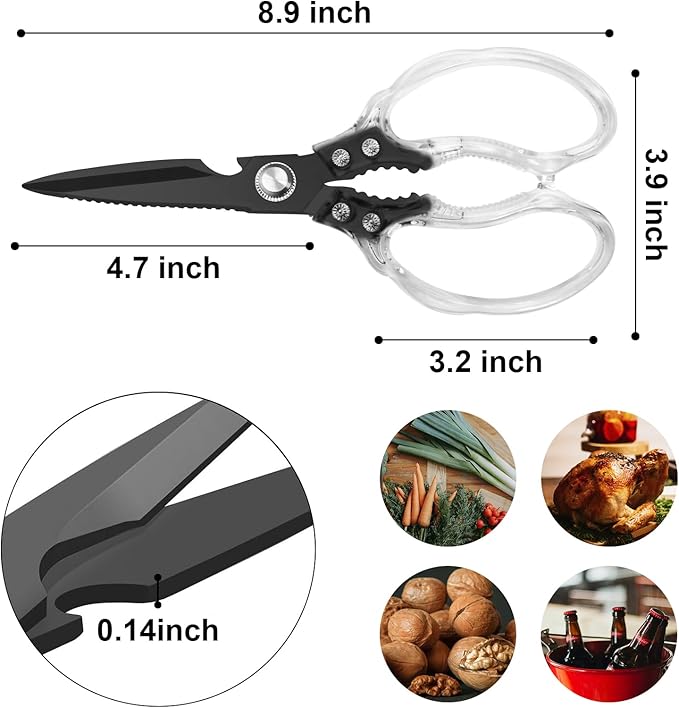 CGBE Kitchen Scissors, Heavy Duty Food Scissors - Image 3