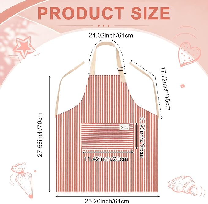 Janmercy 24 Pcs Aprons for Women Men - Image 2