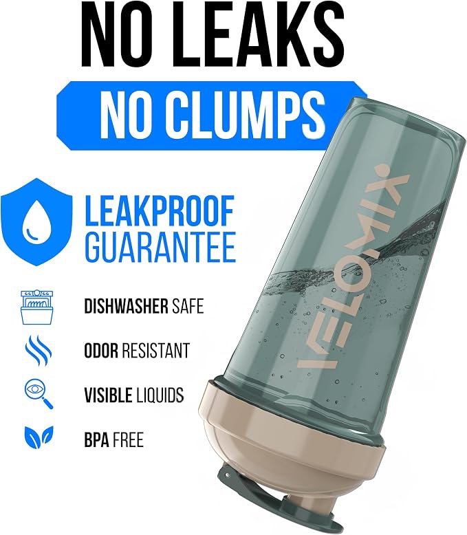 VELOMIX -2 Pack- 28 oz Protein Shaker Bottles - Image 3