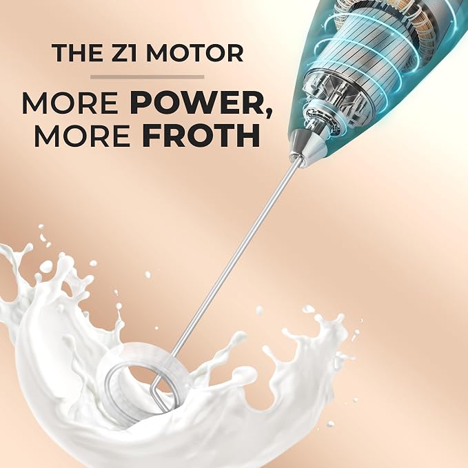 Zulay Kitchen Powerful Milk Frother Wand - Image 4