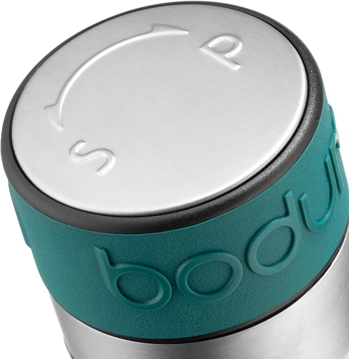 Bodum Twin Dual Salt and Pepper Grinder, Stainless Steel w/Silicone Sleeve - Image 2