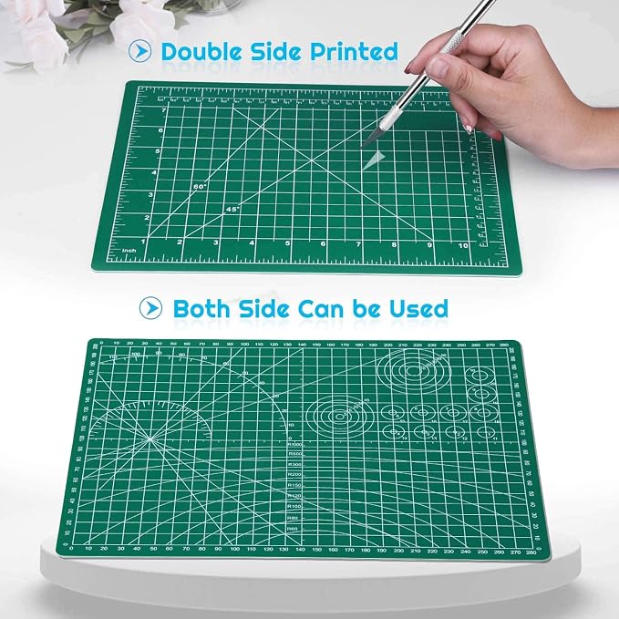 anezus Self Healing Sewing Mat, Rotary Cutting Mat Double Sided 5-Ply Craft - Image 4