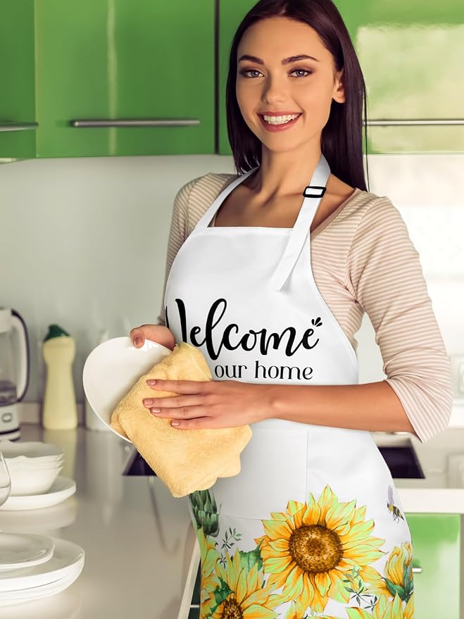 Bencailor 6 Pcs Spring Kitchen Aprons - Image 6