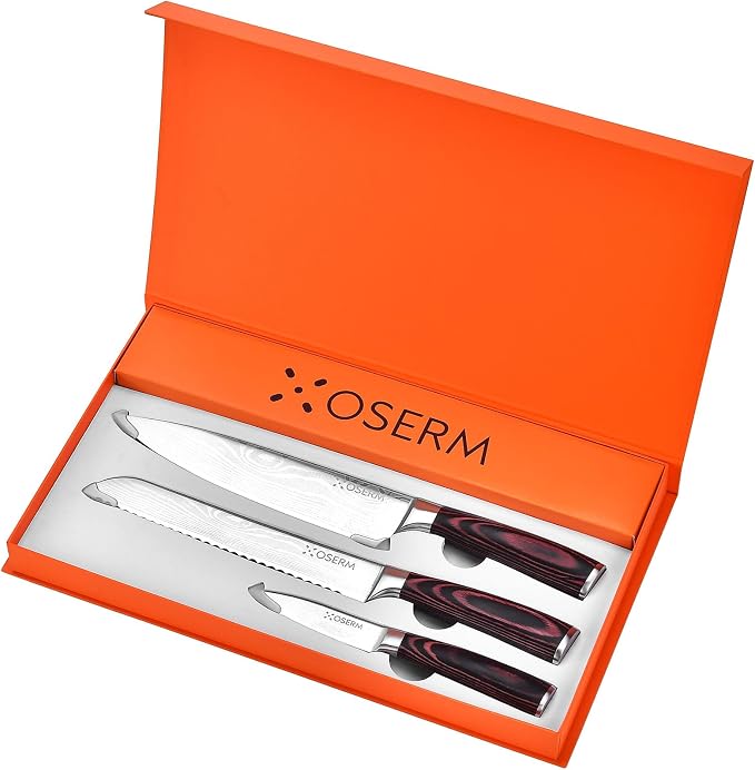 Kitchen Knife Set, Razor Sharp High Carbon Steel Knives Set, Gift Ready Knife - Image 5