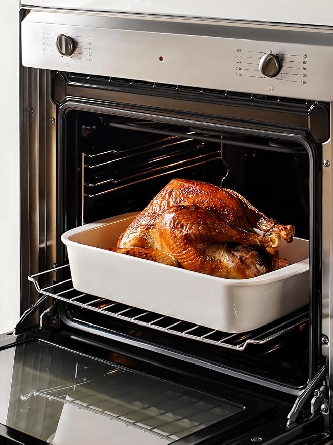 LE TAUCI Deep Casserole Dishes for Oven, 13.7”x9.6” Ceramic Baking Dish Set - Image 6