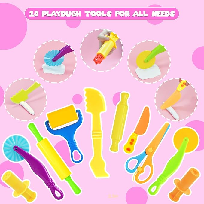 Playdough Tools Set, Creative Play Dough Accessories - Image 2