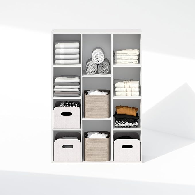 Furinno Reed Closet Organizers and Storage, 11-Cube Closet Organizer, Open - Image 5
