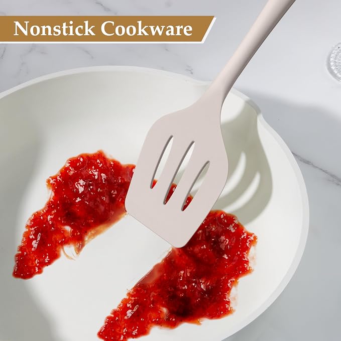LIANYU 4Pcs Kitchen Utensils Set, Food-Grade Silicone Cooking Utensils - Image 7