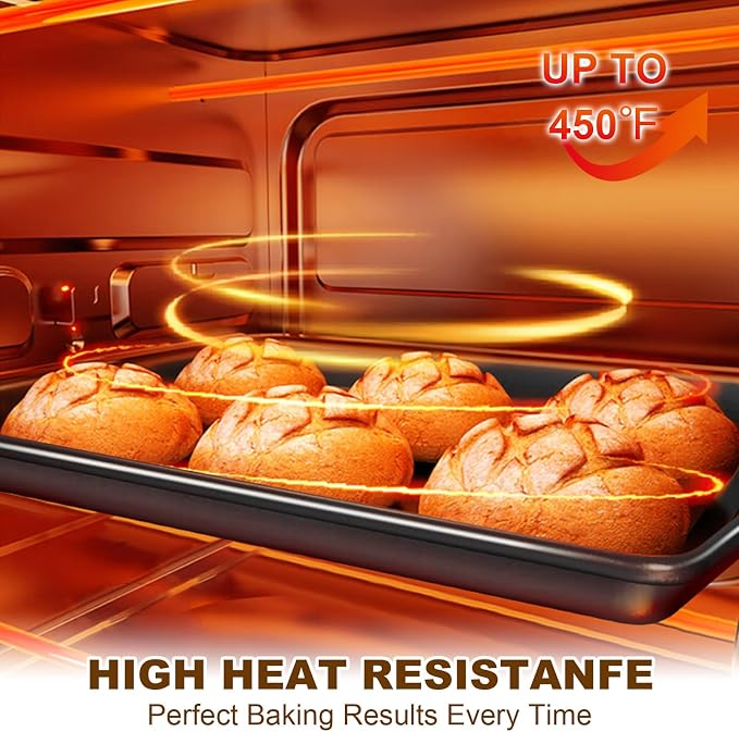 Baking Sheet Pan Set of 3, Commercial Cookie Sheets - Image 6