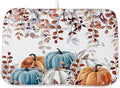 Fall Dish Drying Mat 18 x 24 Inch Autumn Maple Leaf Pumpkin Drying Mat by Sorktse