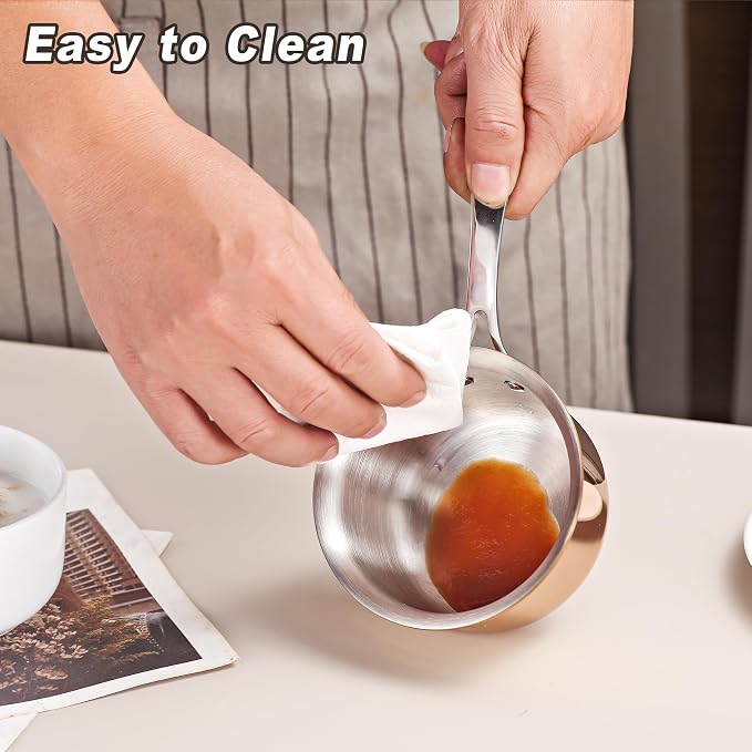 Mini Sauce Pan with Lid, Tri-Ply Stainless Steel Pot with Stay-Cool Handle & - Image 6