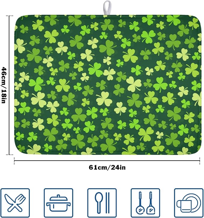 St. Patrick's Day Dish Drying Mat - Image 2