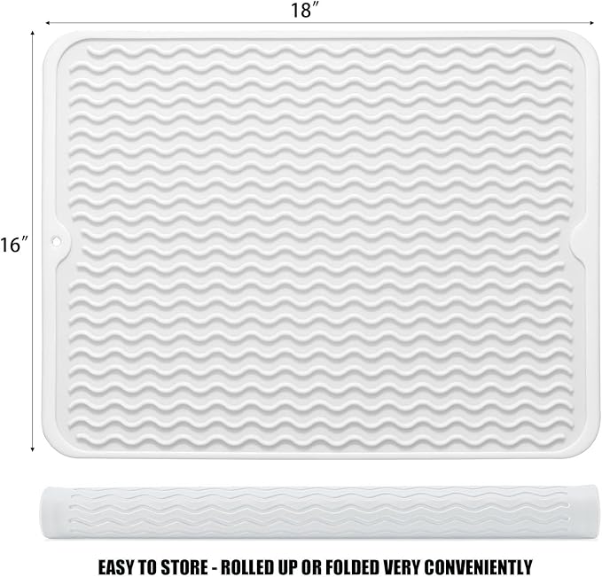 Silicone Dish Drying Mat for Multiple Usage, Easy clean, Eco-friendly, - Image 2