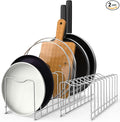FLSEPAMB Pot Lid Organizer Pan Lid Organizer Kitchen Pot Lid Rack Suitable by FLSEPAMB