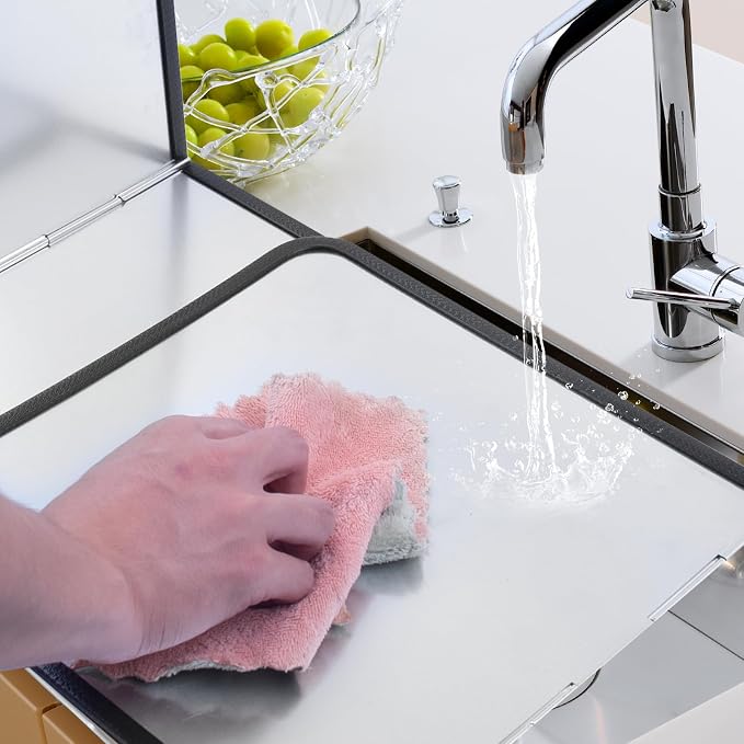 Splatter Guard for Frying Non-Stick 3 Sided Foldable Grease Splatter Screen - Image 5