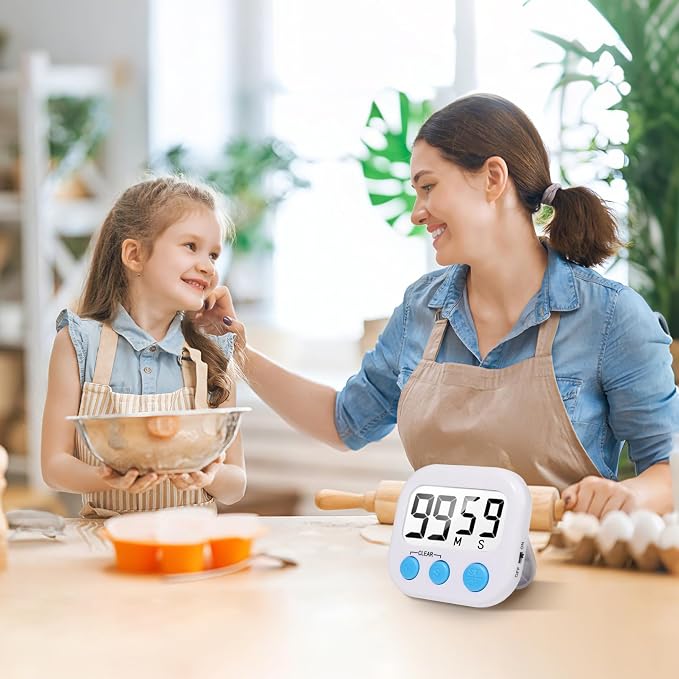 6 Pack Digital Kitchen Timer Small Classroom Timers - Image 2