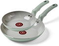 T-Fal Refresh Ceramic Nonstick Frying Pan 2-Pc Set, Oven Broiler Safe up to by T-falbrand
