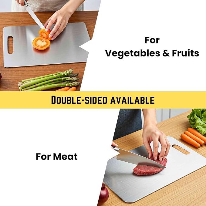 Titanium Cutting Board Set of 3, 2025 New Upgrade 100% Pure Titanium Cutting - Image 2