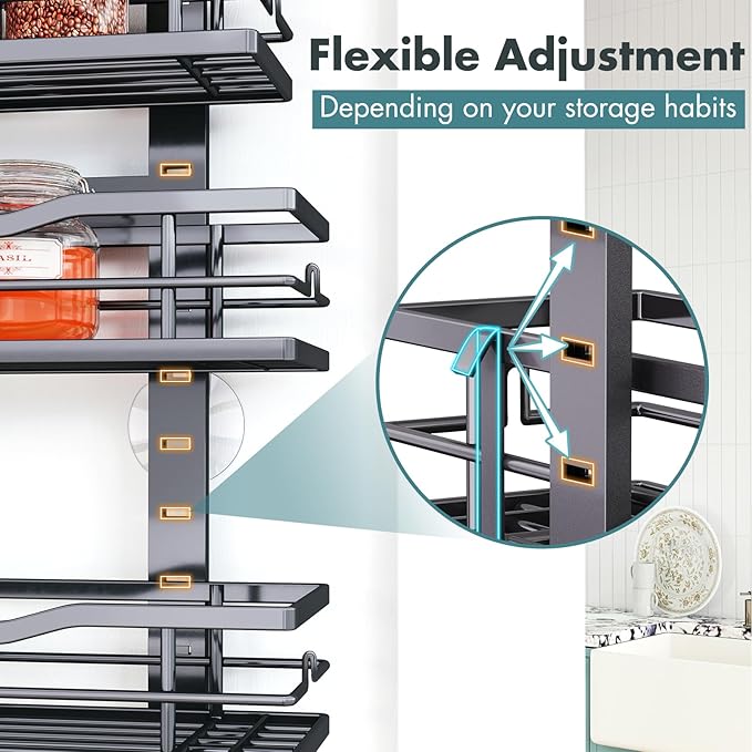 Eastherry Over The Door Pantry Organizer，9-Tier Over The Door Organizer - Image 5