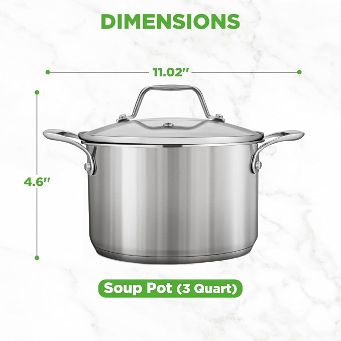 NutriChef 3-Quart Stainless Steel Soup Pot - Image 5