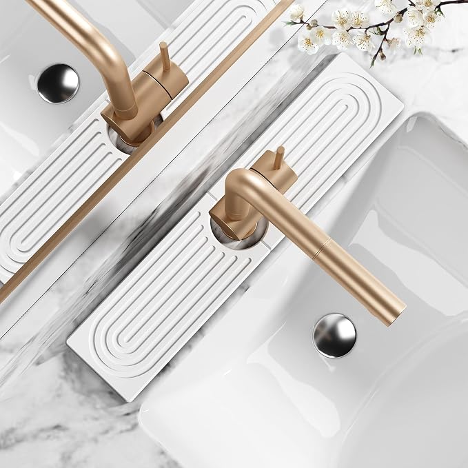 Stone Faucet Mat for Kitchen Sink by MAGKOTA