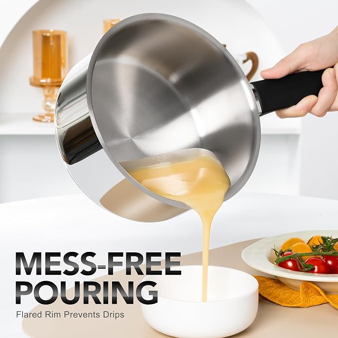 MICHELANGELO Stainless Steel Sauce Pan - Image 4