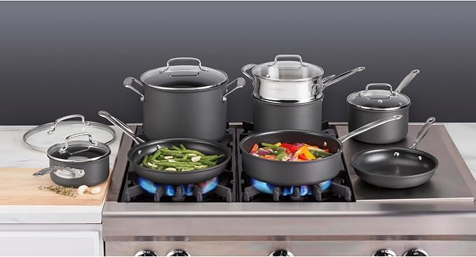 Cuisinart Chef's Classic™ Nonstick Hard Anodized Cookware 13 Piece Set - Image 6