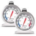 Oven Thermometer 2 Pack 50-300°C/100-600°F, Oven Grill Fry Chef Smoker by PECULA