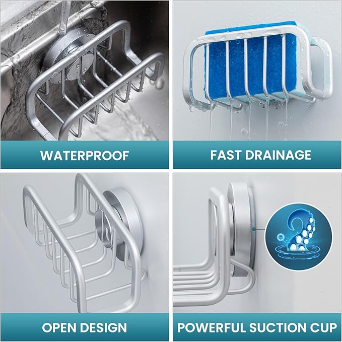 TAILI Sponge Holder for Kitchen Sink - Image 6