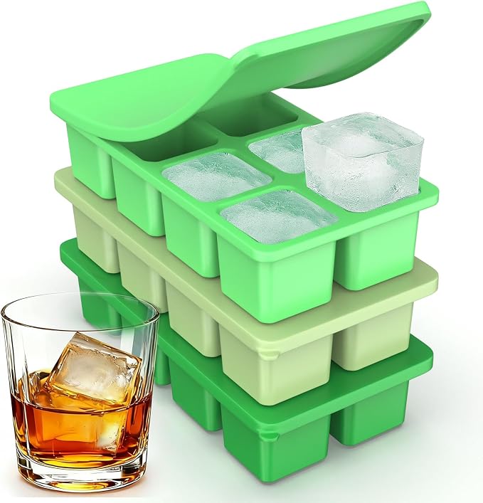 Large Silicone Ice Cube Trays by ZDPMK