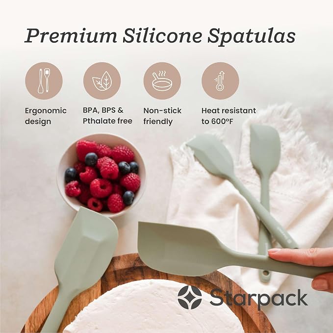 StarPack 'Scrape & Stir' Silicone Spatula Set - Image 2