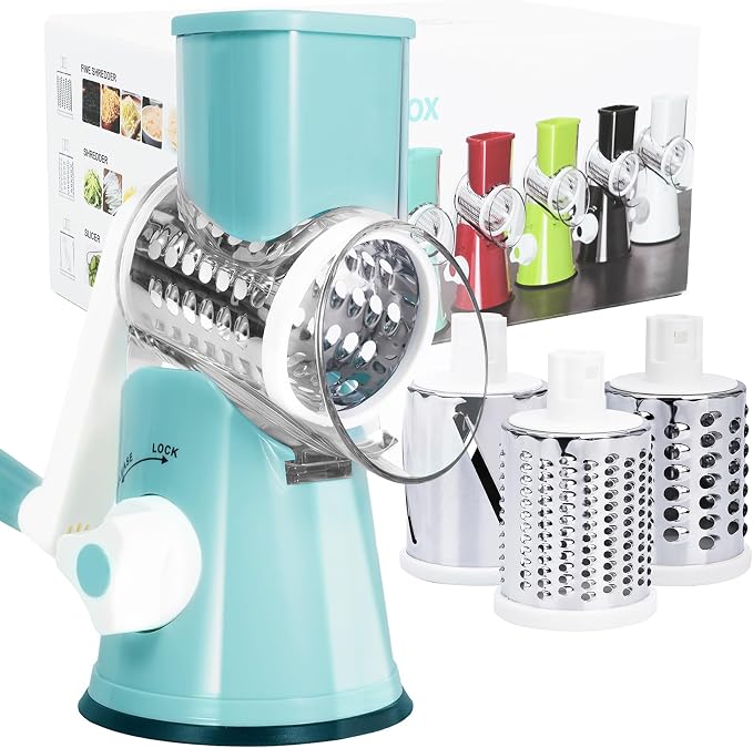 Rotary Cheese Grater, Cheese Grater Hand Crank by REDPANT