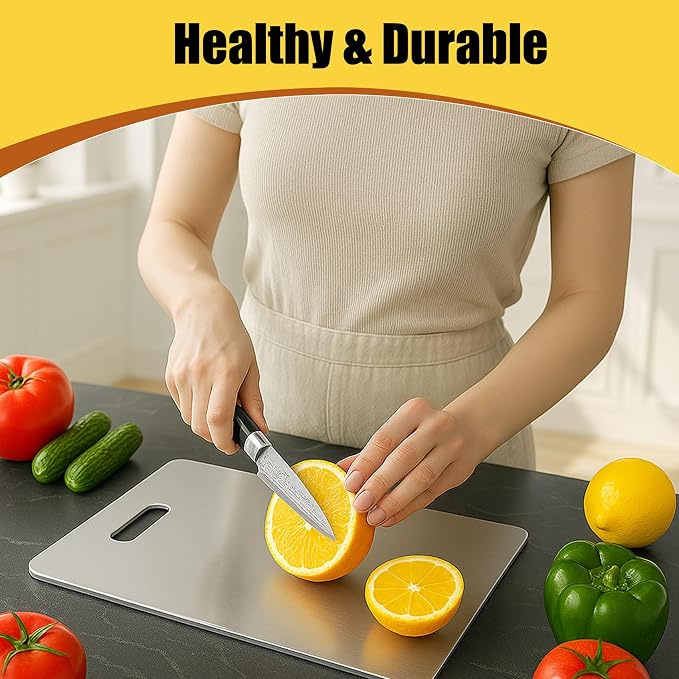 Titanium Cutting Board Set of 3, 100% Pure Titanium Chopping Board - Image 6