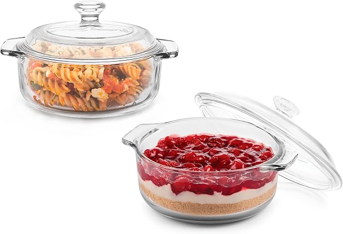 Libbey Baker's Basics 2 Piece Glass Dishes by Libbey