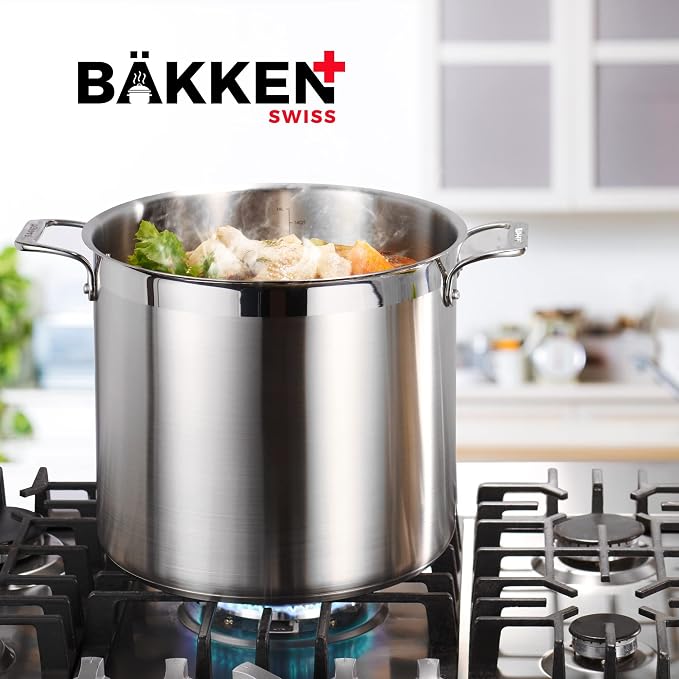 Stainless Steel Stockpot with Lid 24 Quart, Durable 18/8 Stainless Steel - Image 8