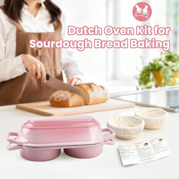YONILL Mini Double Dutch Oven for Sourdough Bread Baking - Image 7
