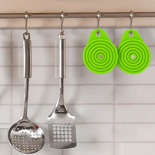 Funnels for Kitchen Use, Food Grade Silicone Collapsible Kitchen Funnel - Image 6