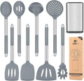 Silicone Cooking Utensil Set, BPA Free Heat Resistant Kitchen Tools by BUNDLEPRO