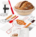 Complete Sourdough Starter Kit, Bread Baking Supplies, 9'' Round