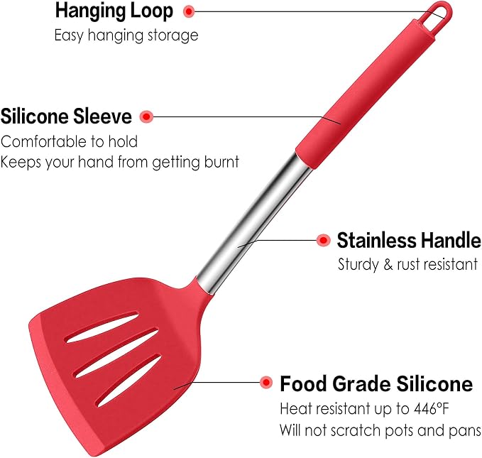 LIANYU 15-Piece Cooking Kitchen Utensils Set - Image 3