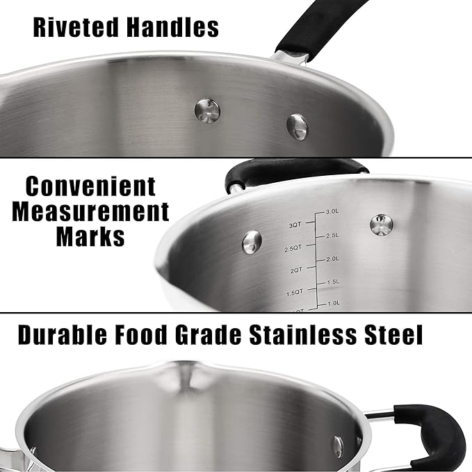 Rorence 3.7 Quart Saucepan - Image 4
